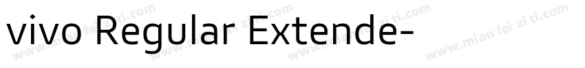 vivo Regular Extende字体转换